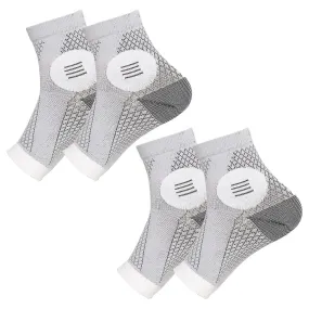 2 Pairs Neuropathy Socks Breathable Men Women Pain Relief Foot Compression Sleeve Toeless Arthritis Ankle Protection Support Bra