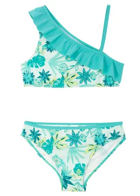 Bikini para niñas (2 piezas) Verde estampado