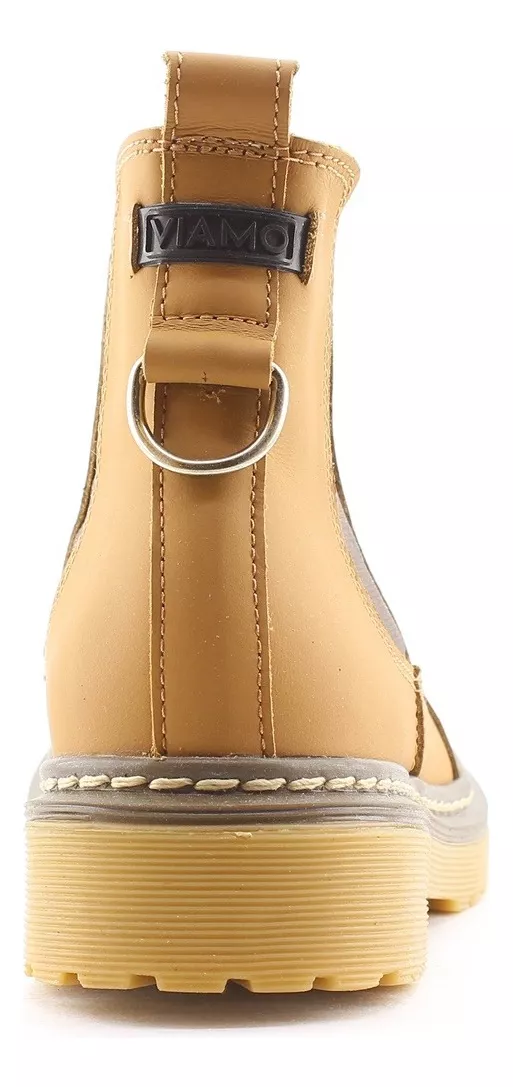 Botas Botinetas Viamo Elton Dama Mujer Cuero Elastico Carg