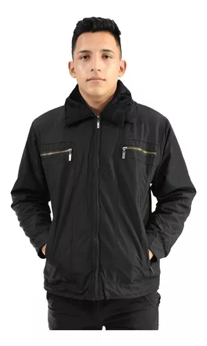 Campera Parka Hombre Impermeable Nylon Camisero Piel K-bed