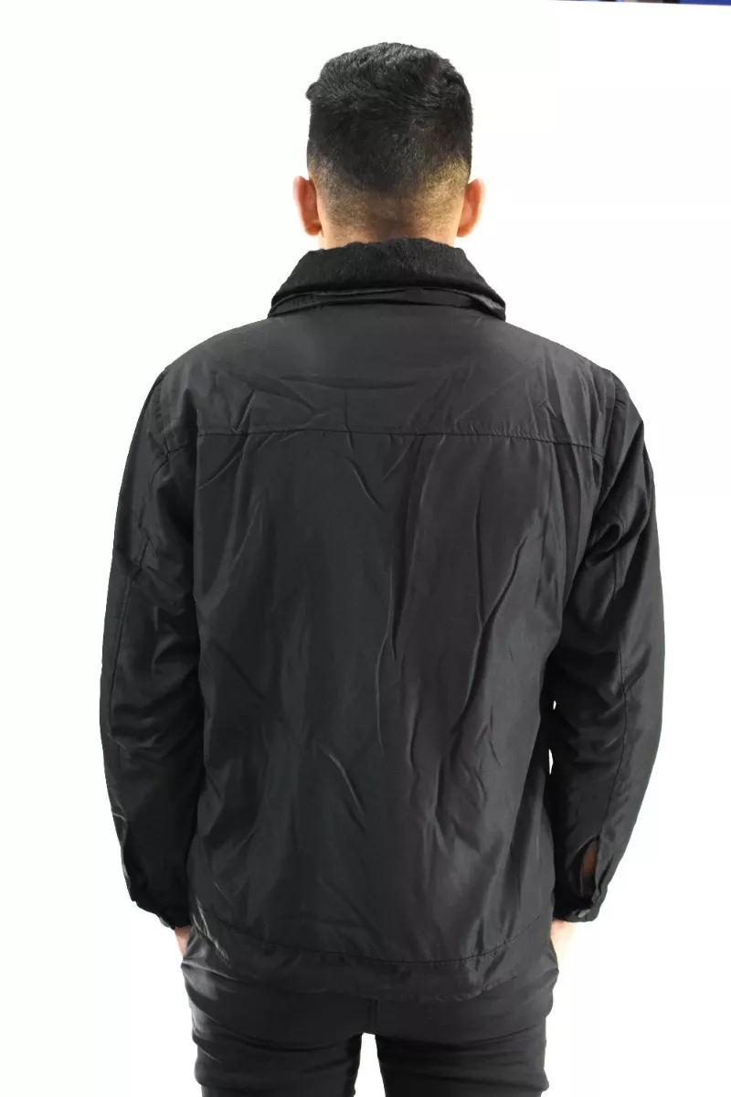 Campera Parka Hombre Impermeable Nylon Camisero Piel K-bed