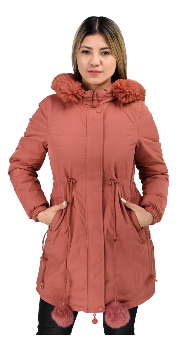 Campera Parka Mujer Reversible Impermeable Importada Yd 8131