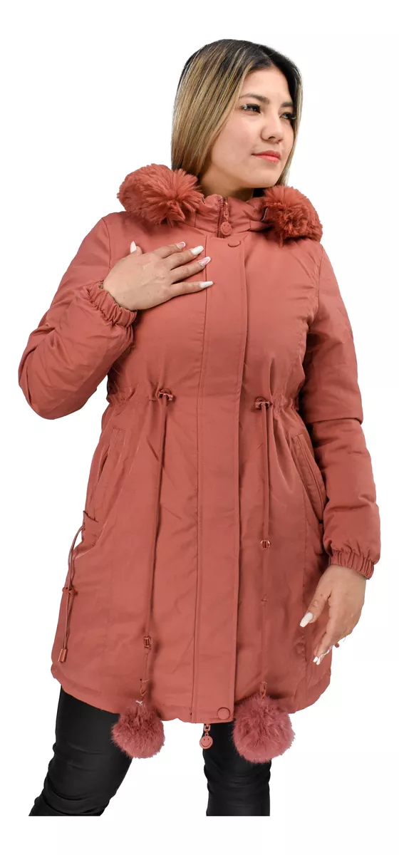 Campera Parka Mujer Reversible Impermeable Importada Yd 8131