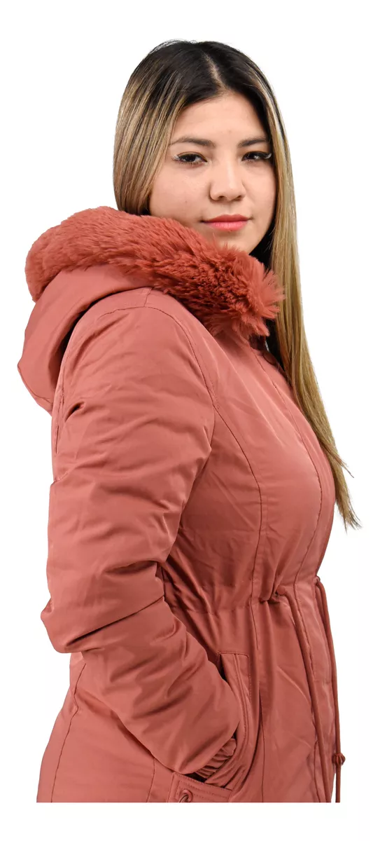 Campera Parka Mujer Reversible Impermeable Importada Yd 8131