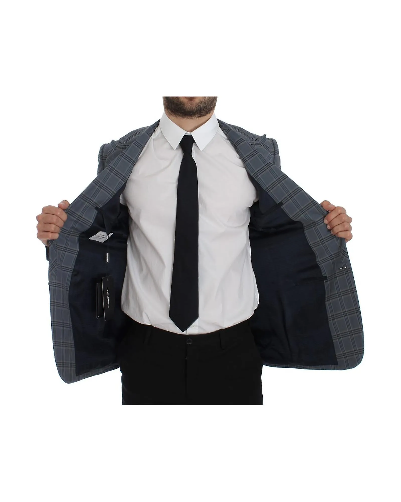 Dolce & Gabbana Checkered Slim Fit Blazer Jacket