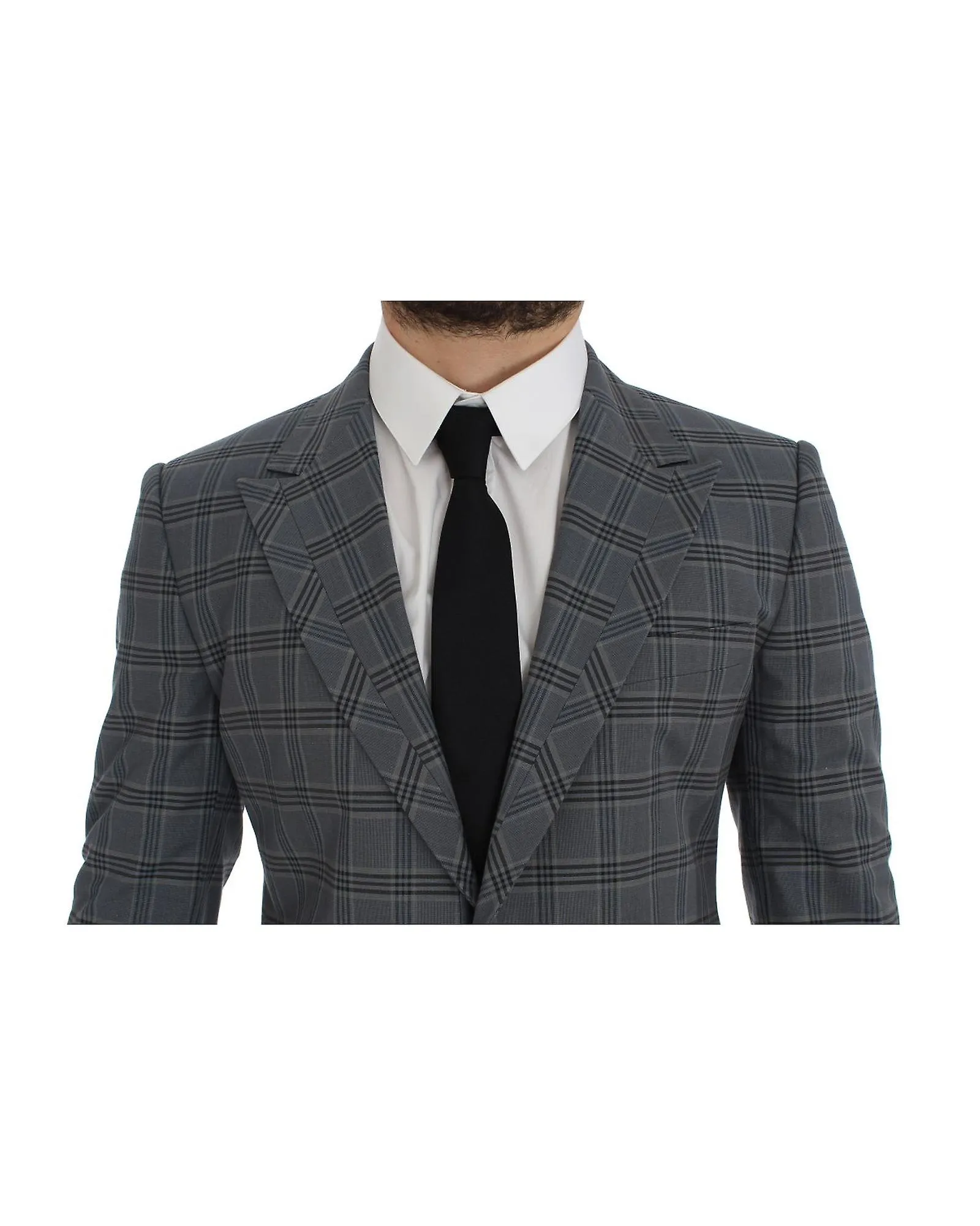 Dolce & Gabbana Checkered Slim Fit Blazer Jacket