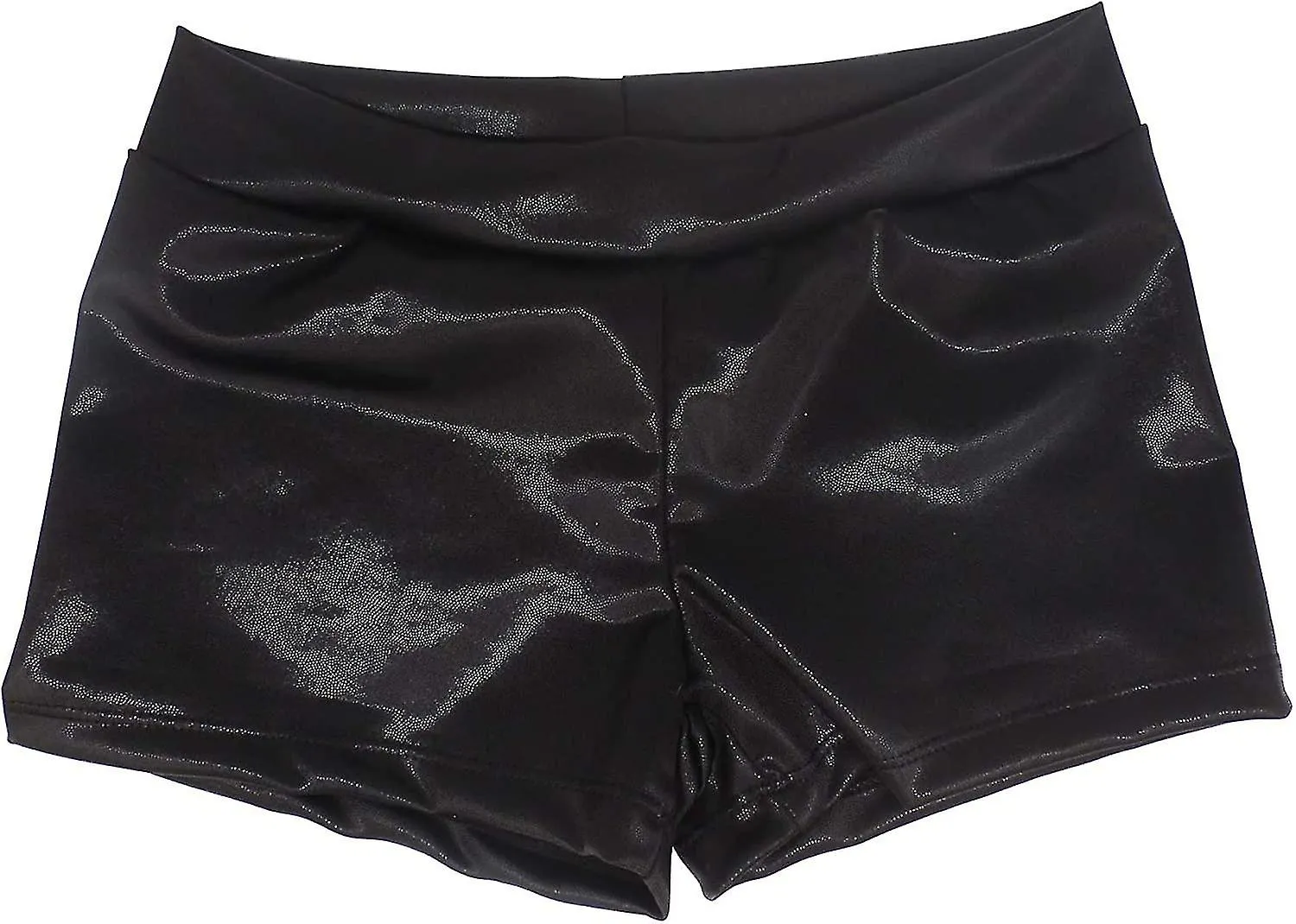 Girls Dance Shorts Gymnastics Sparkle Glitter Tumbling Bottoms 3-12 Years(1pcs, Black)