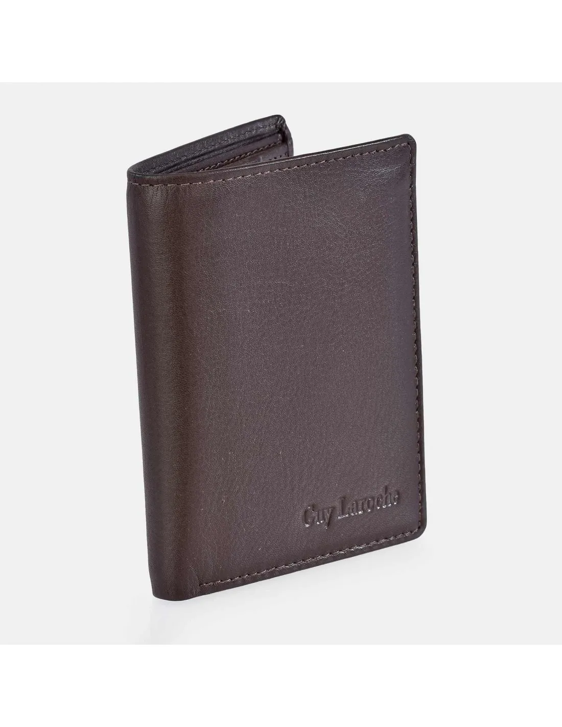 GUY LAROCHE Cartera compacta en piel suave para hombre
