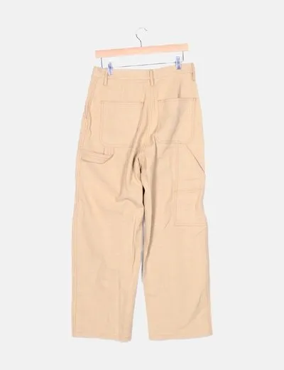 H&M Jeans denim straight beige