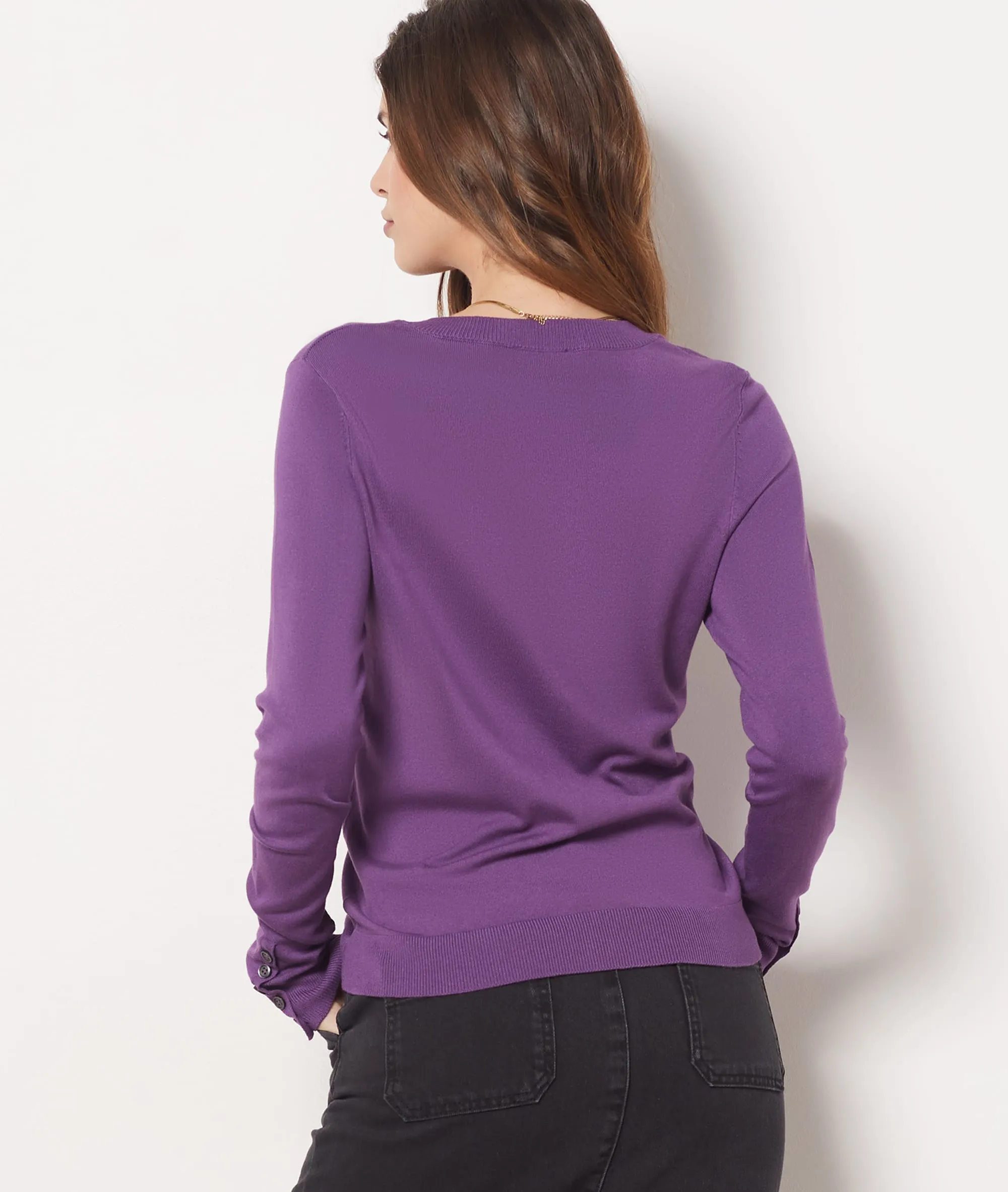 Jersey cuello redondo CRISS VIOLET - ETAM