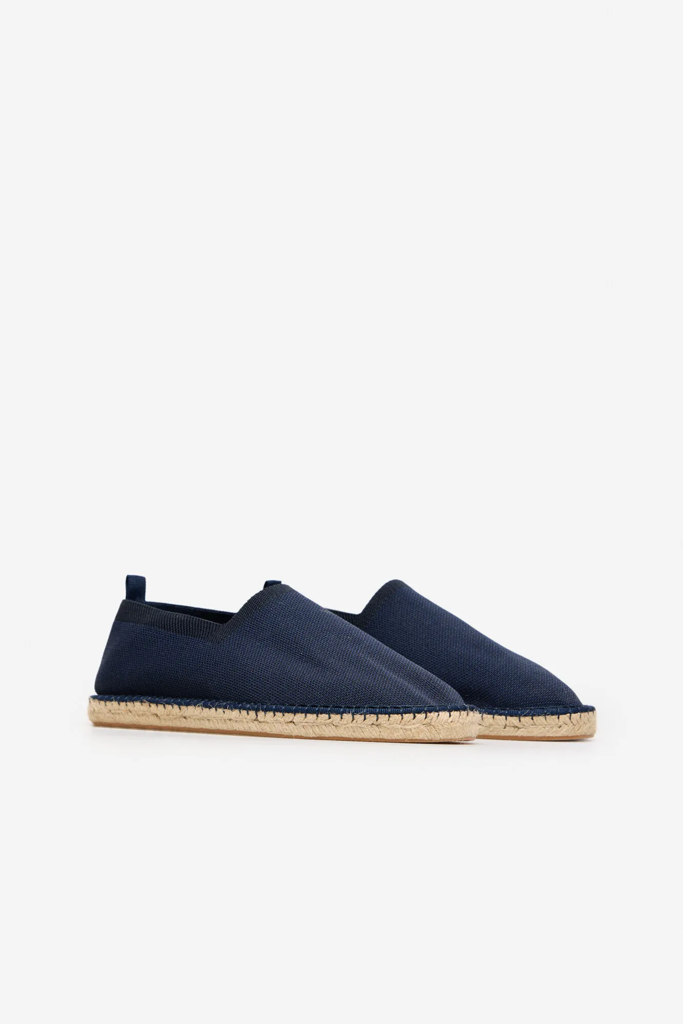 Jersey-knit fabric espadrille