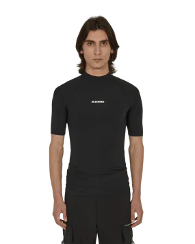 Jil Sander Logo Rash Guard Black