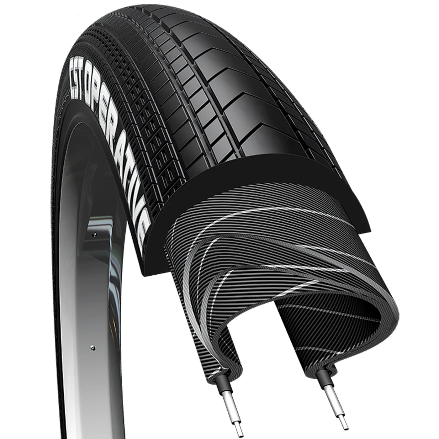 Llanta CST 20X2.40 (64-406) BMX OPERATIVE Negra 60TPI C1809