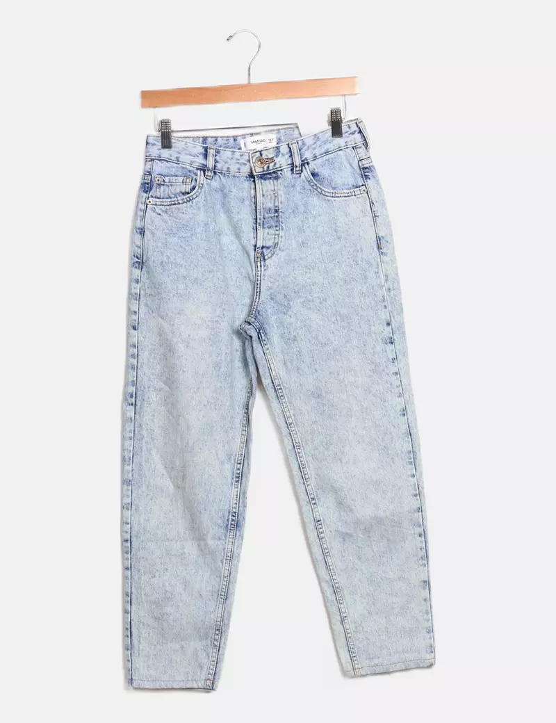 Mango Pantalón azul denim