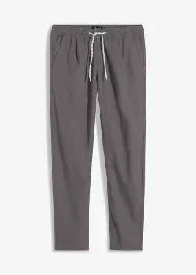 Pantalón con cinturilla elástica Gris ahumado