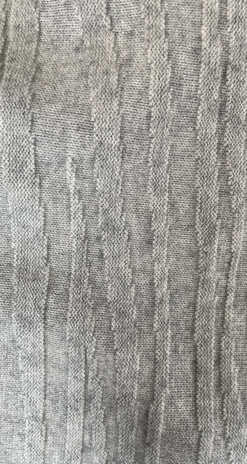 PAS DENOM Bufanda Tejida Gris