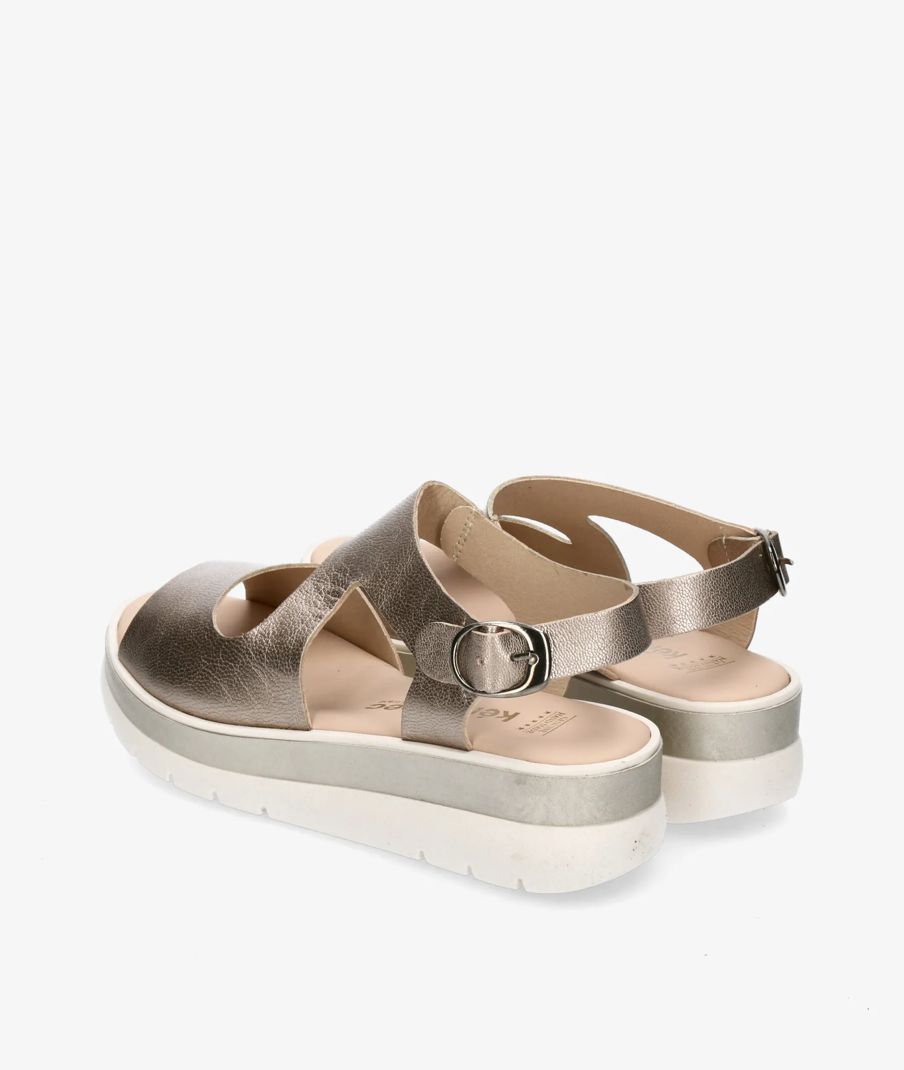 Sandalias Kénnebec  450 en taupe metalizado