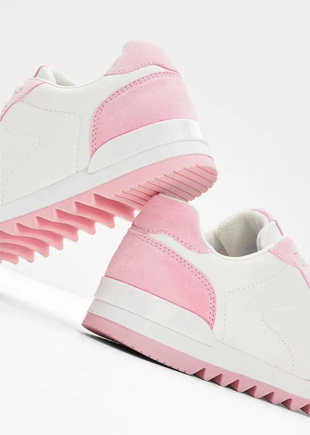 Sneakers bajos Rosa pálido-blanco