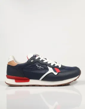  sneakers PEPE JEANS Britt Man Flag - Pms30805 en Navy Blue 78404