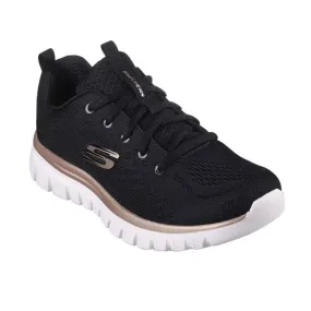 Sneakers Skechers 12615 Mujer Oro-negro