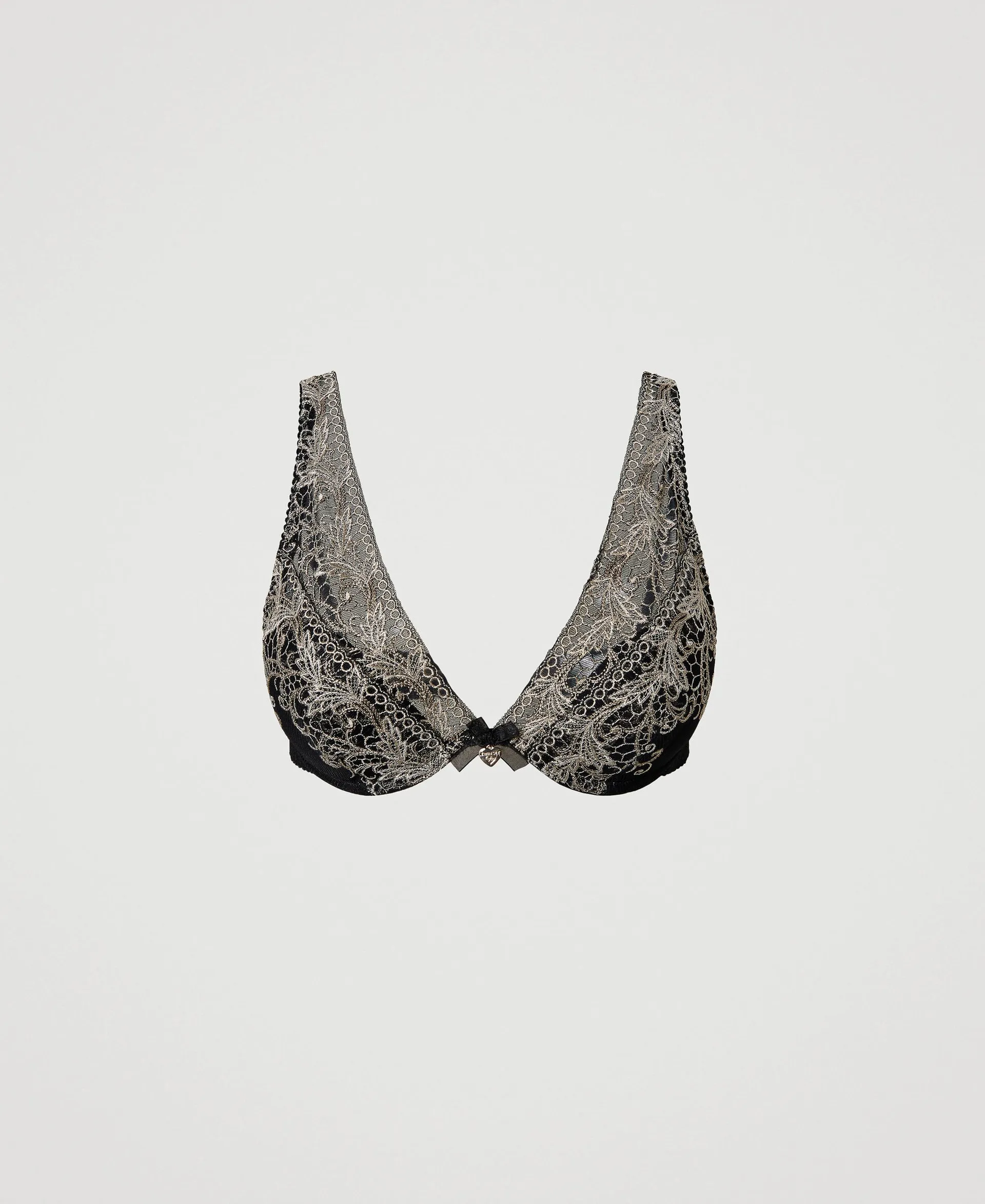 Sujetador bralette de tul bordado