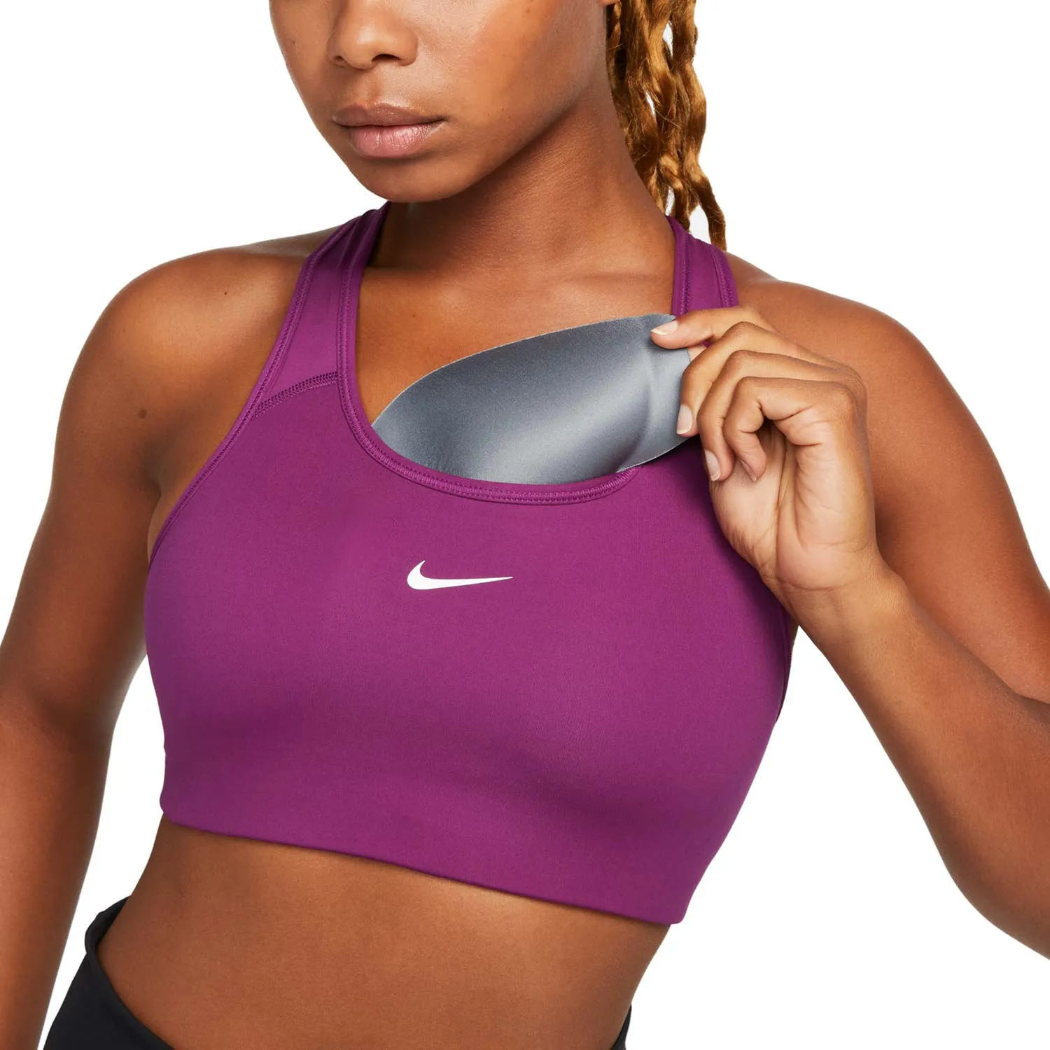 Sujetador deportivo Nike Dri-Fit Swoosh con relleno