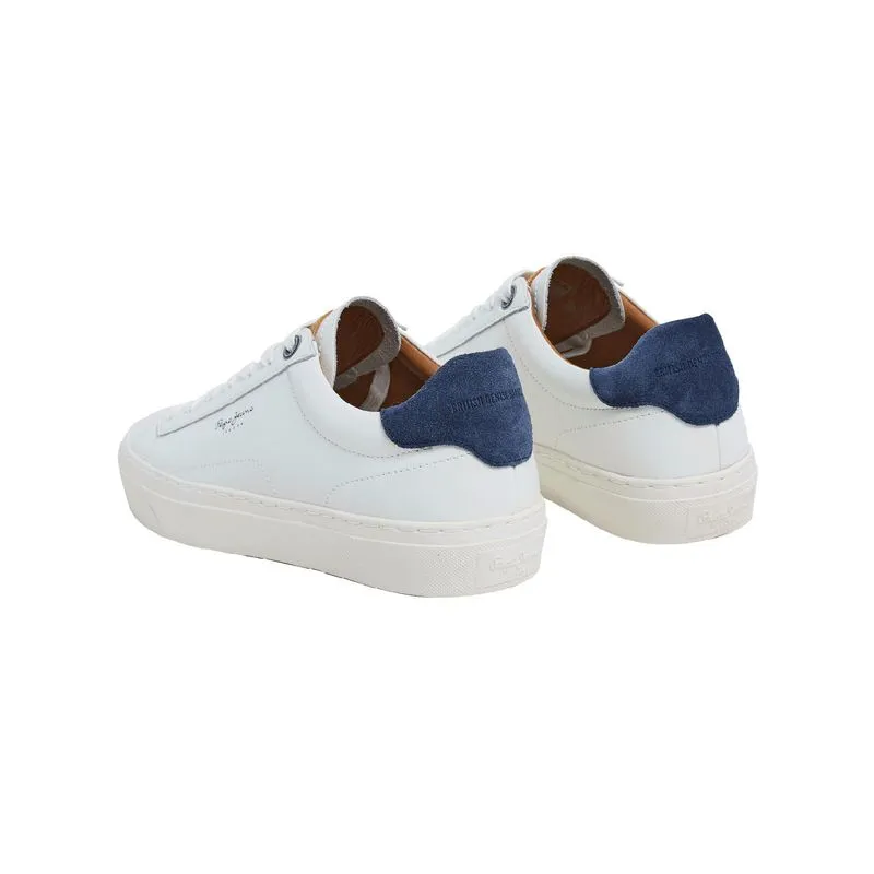 Tenis Pepe Jeans Hombre Yogi Original 23 Blanco - Azul