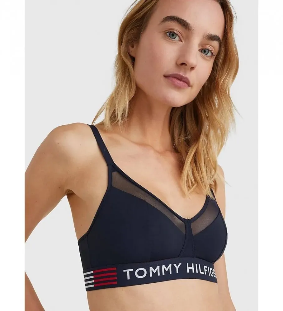 TOMMY HILFIGER SUJETADOR TRIANGULAR STRETCH MARINO