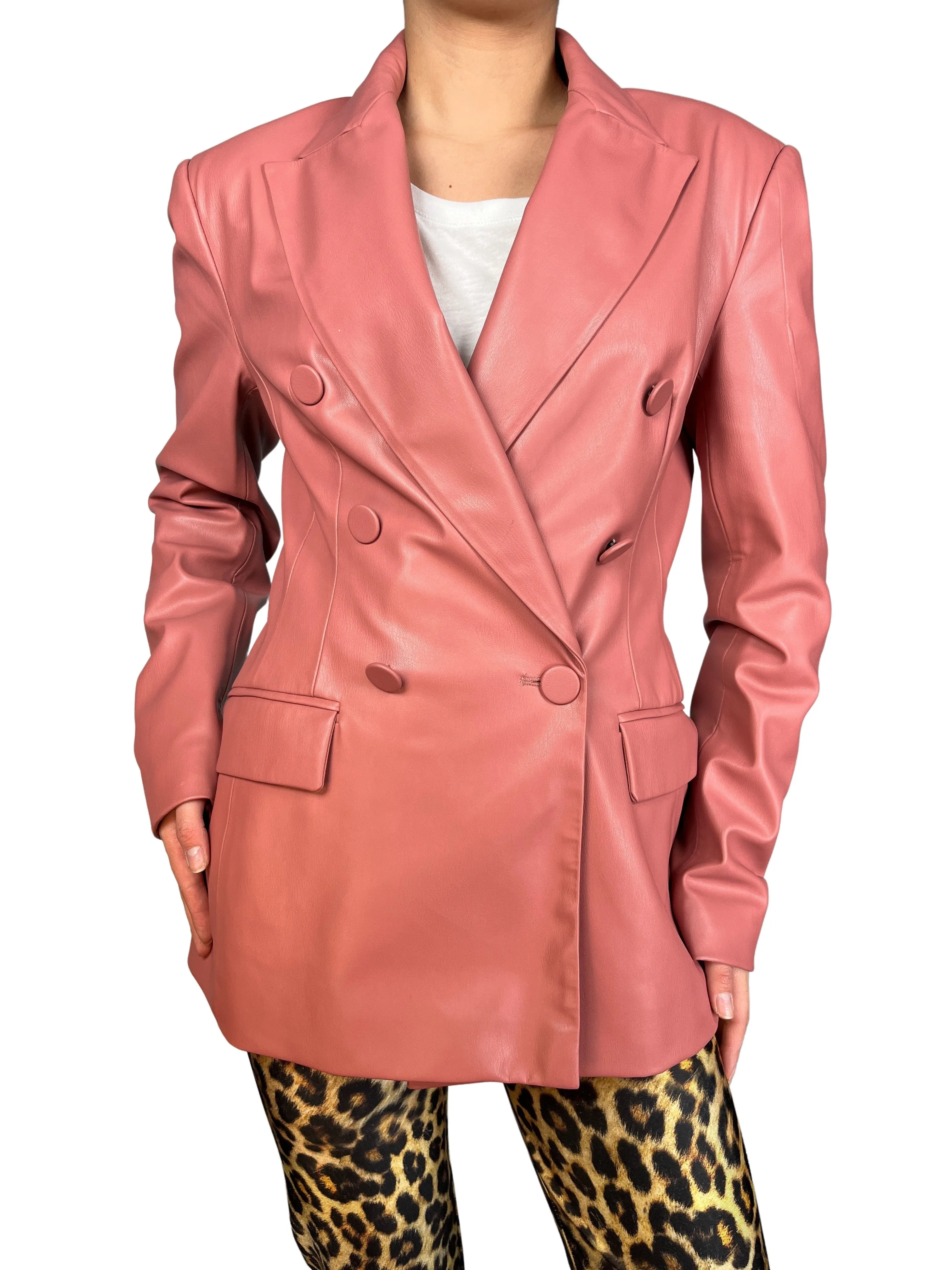 ZARA Blazer Ecocuero